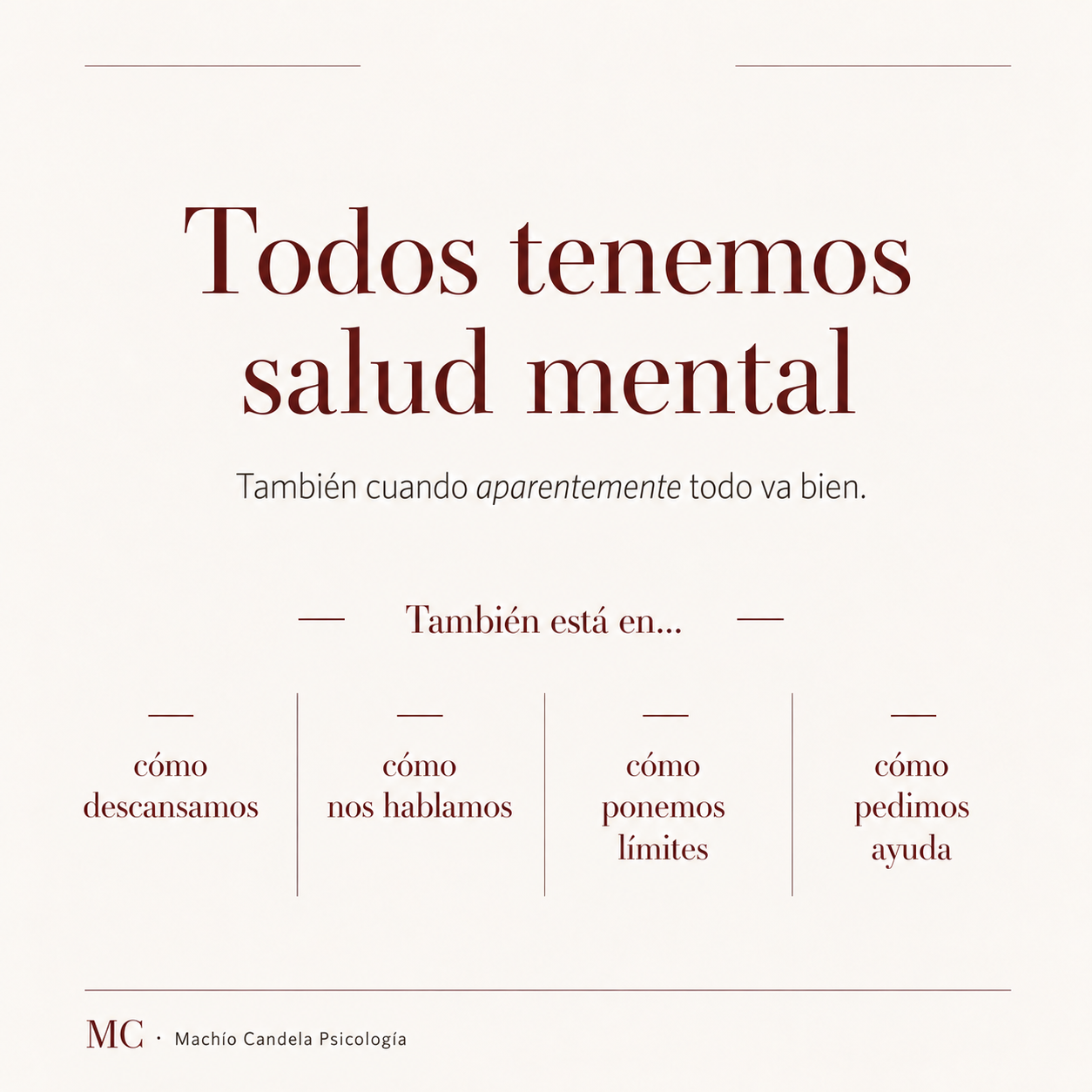 Resumen visual: Todos tenemos salud mental
